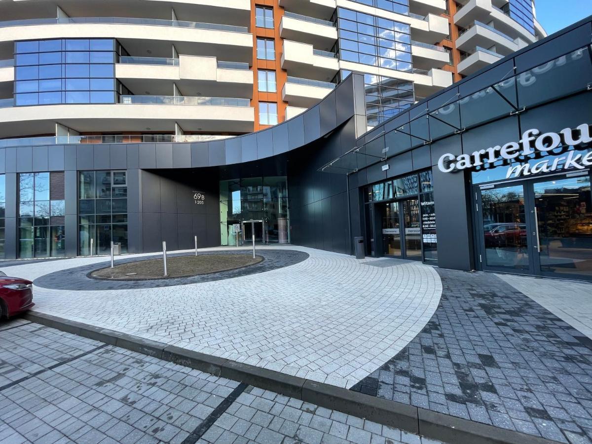 Apartamento Vistula Terraces 10Th Floor Cracovia Exterior foto