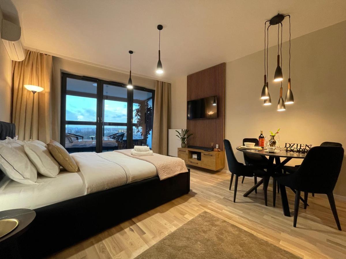 Apartamento Vistula Terraces 10Th Floor Cracovia Exterior foto